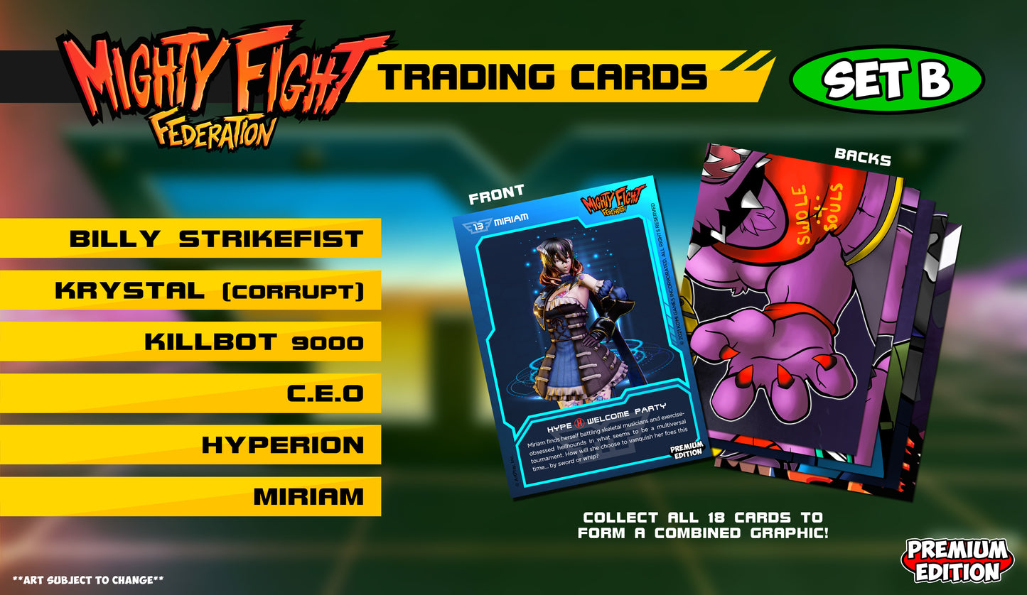 Mighty Fight Federation - Complete Trading Card Set Bundle