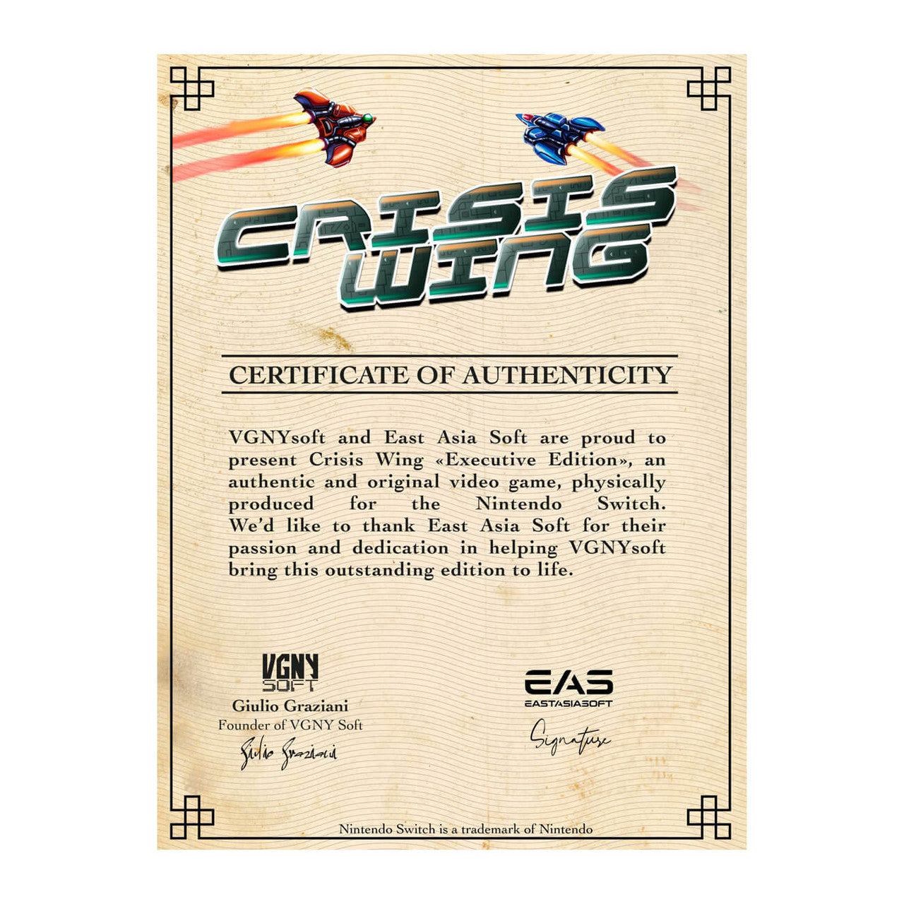 Crisis Wing - Elite Edition (Nintendo Switch)