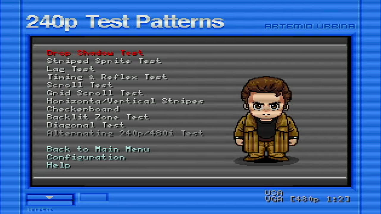 240P TEST SUITE [Sega Dreamcast]