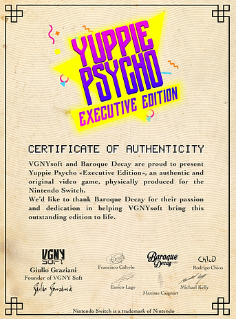 Yuppie Psycho: Executive Edition - Standard Cover (Nintendo Switch)