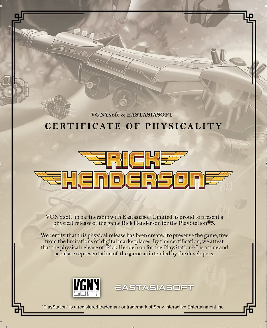 Rick Henderson (Standard Edition) [PlayStation 5]
