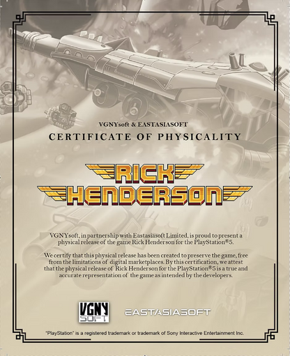 Rick Henderson (Standard Edition) [PlayStation 5]