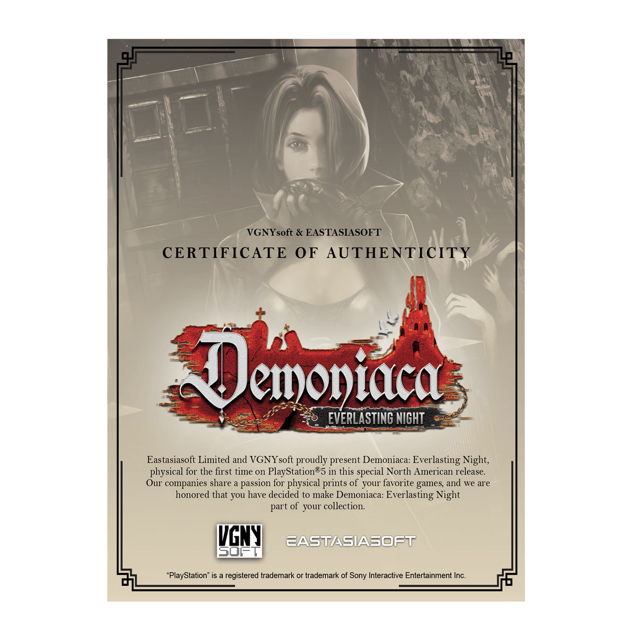 Demoniaca: Everlasting Night (PlayStation 5)