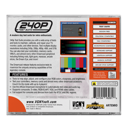 240P TEST SUITE [Sega Dreamcast]