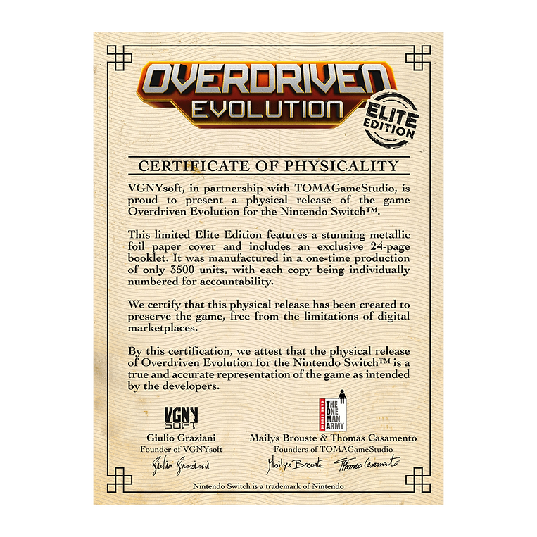 Overdriven Evolution (Elite Edition) [Nintendo Switch]