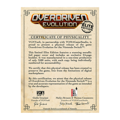 Overdriven Evolution (Elite Edition) [Nintendo Switch]