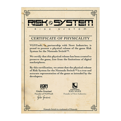 Risk System Elite Edition [Nintendo Switch]
