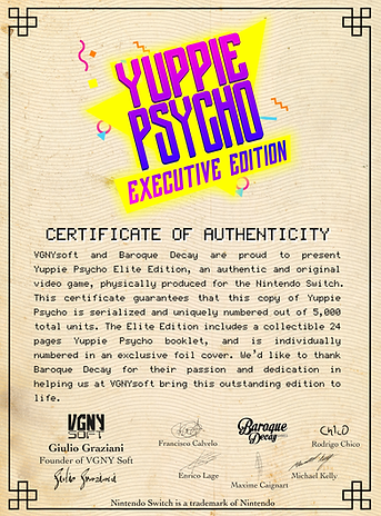 Yuppie Psycho Executive Edition - Elite Edition (Nintendo Switch)