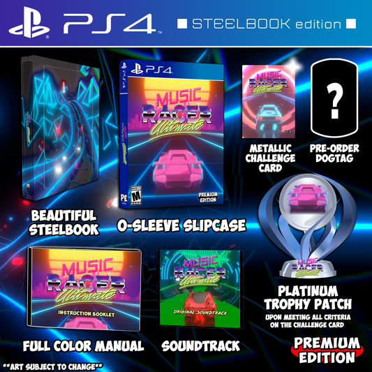 Music Racer Ultimate - PS4 Steelbook Edition & Soundtrack